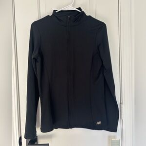 New balance full zip black fitted jacket